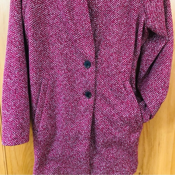 COPY - Old Navy Women's Pink Tweed Coat - Picture 5 of 7